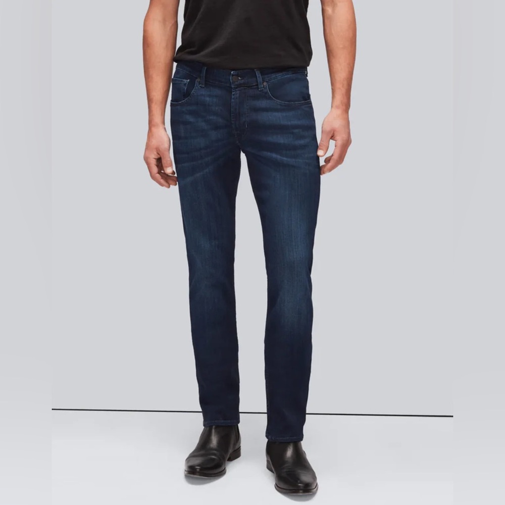 7 For All Mankind Men's Slim Jeans - Dark Blue